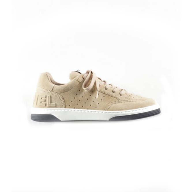 Ch*el sneakers suede calfskinbeige g39225 x56651 0p433